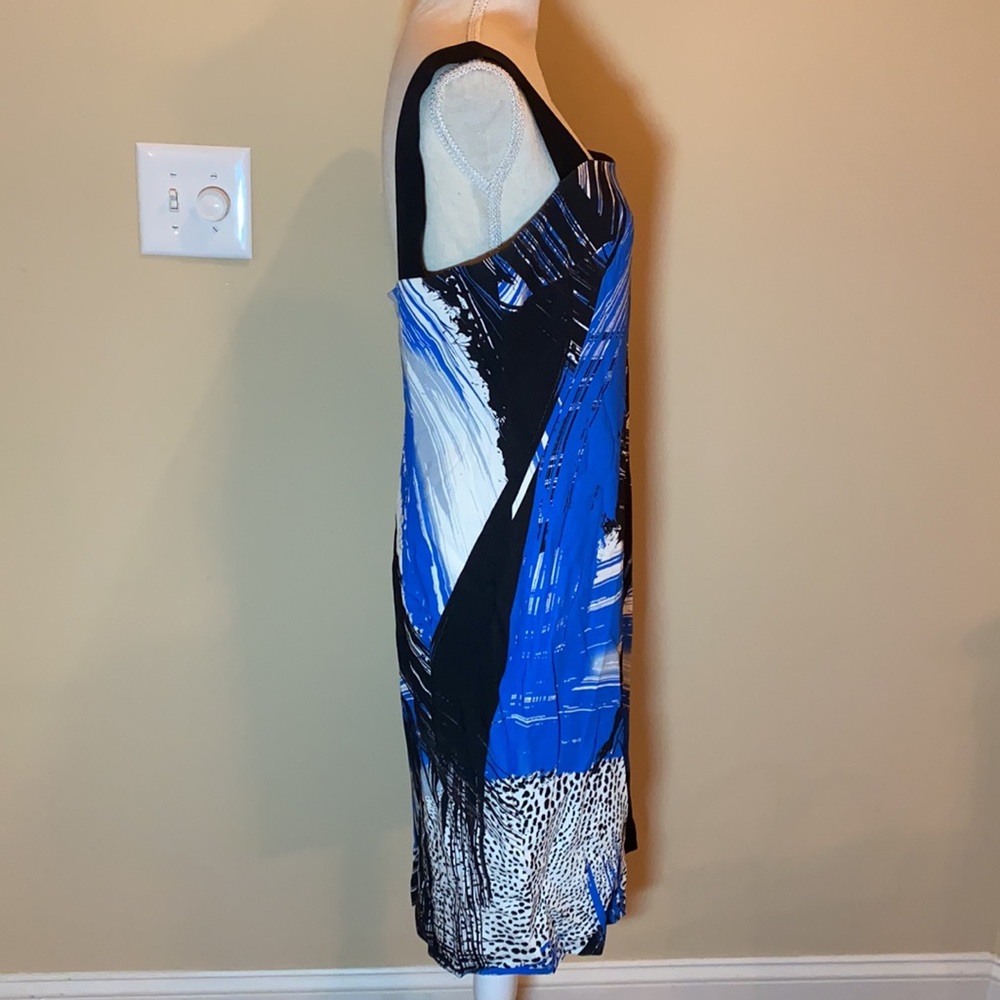 Milly Abstract Print Wide Strap Dress - Picture 4 of 11